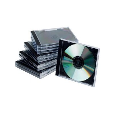 Q Connect KF02209 CD Schmuckschachtel - Schwarz, Transparent Q Connect KF02209 CD Schmuckschachtel - Schwarz, Transparent