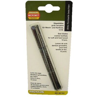 Proxxon - 28741 - 127 mm - Dente grosse - Lâmina de serra tico tico Proxxon - 28741 - 127 mm - Dente grosse - Lâmina de serra tico tico