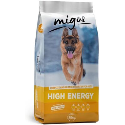 MIGOS High Energy 20 kg Karma dla psów - Aktywne rasy MIGOS High Energy 20 kg Karma dla psów - Aktywne rasy