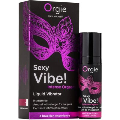 Orgie Sexy Vibe! Intensywny orgazm - Rozgrzewające i chłodzące żel - 15ml Orgie Sexy Vibe! Intensywny orgazm - Rozgrzewające i chłodzące żel - 15ml
