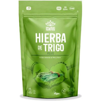 Polvo de hierba de trigo orgánico - Iswari Polvo de hierba de trigo orgánico - Iswari