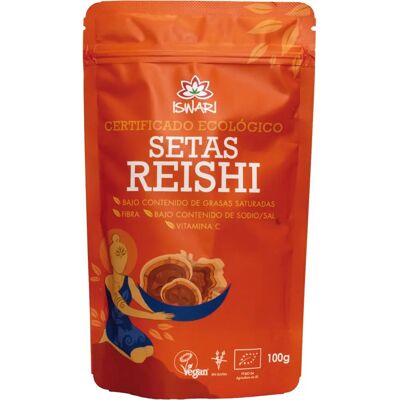 Polvo de Reishi Orgánico de Iswari - Superalimento Polvo de Reishi Orgánico de Iswari - Superalimento