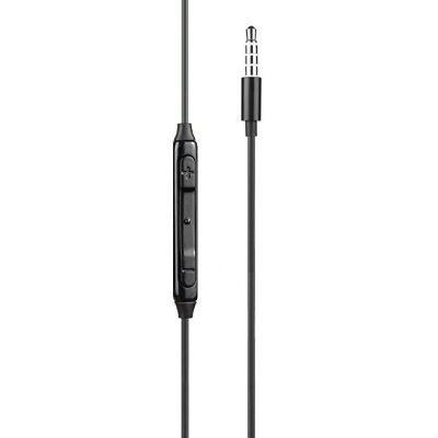 Fones de ouvido estéreo intra-auriculares iServices - Com fio - Preto Fones de ouvido estéreo intra-auriculares iServices - Com fio - Preto