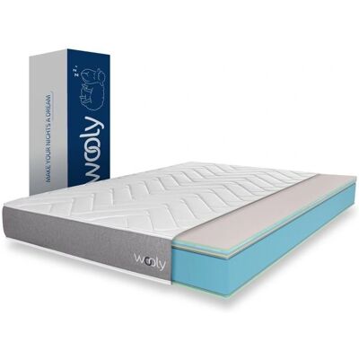 Wooly - One M - 160x200 - Memory Foam - Matelas - Publicité Wooly - One M - 160x200 - Memory Foam - Matelas - Publicité
