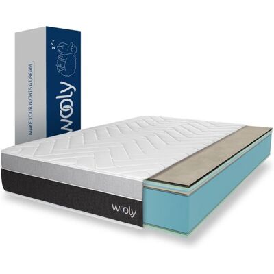 Wooly - Wooly Level XXL - 160x200 cm - Ferme - Matelas - Publicité Wooly - Wooly Level XXL - 160x200 cm - Ferme - Matelas - Publicité