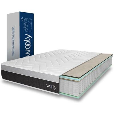 Wooly - Level - 160x200 cm - 30 cm - Mattress - Publicité Wooly - Level - 160x200 cm - 30 cm - Mattress - Publicité