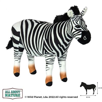 Brinquedo de pelúcia Wild Planet Zebra - Tudo sobre a natureza Brinquedo de pelúcia Wild Planet Zebra - Tudo sobre a natureza