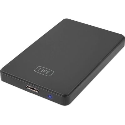 Gabinete Externo 1Life Hd:Flux 3 - HDD/SSD - Preto Gabinete Externo 1Life Hd:Flux 3 - HDD/SSD - Preto