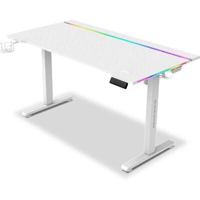 Mesa de computador Alpha Gamer AGZORYARGBWT Branca - Iluminação RGB Mesa de computador Alpha Gamer AGZORYARGBWT Branca - Iluminação RGB