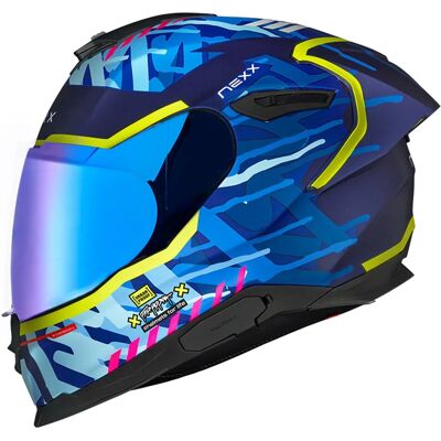 Casco Integral Nexx Y.100R Azul Indigo - Equipo de Moto Casco Integral Nexx Y.100R Azul Indigo - Equipo de Moto