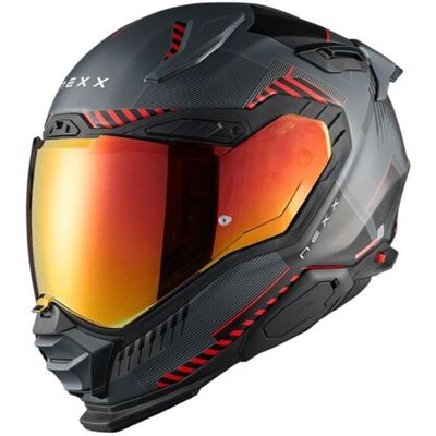 Nexx X.WST3 Grau-Rot Matt Carbon Motorradhelm - Motorradhelm Nexx X.WST3 Grau-Rot Matt Carbon Motorradhelm - Motorradhelm
