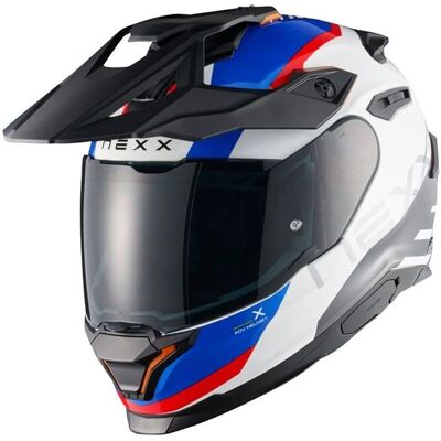 NEXX Y.Travl Quest Bianco / Blu / Rosso Luminoso - Casco NEXX Y.Travl Quest Bianco / Blu / Rosso Luminoso - Casco