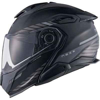 Casque Moto Nexx X.Lifetour Globe Noir-Gris Mat - Résistant aux Chocs - Publicité Casque Moto Nexx X.Lifetour Globe Noir-Gris Mat - Résistant aux Chocs - Publicité