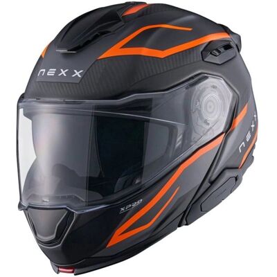 Casque moto NEXX X.Lifetour Pro Mile Orange-Gris - Publicité Casque moto NEXX X.Lifetour Pro Mile Orange-Gris - Publicité
