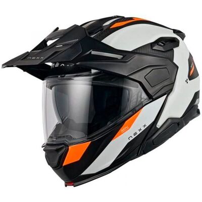 NEXX X.Lifecountry Terra - Casque Modulable - Blanc/Orange - Casque - Publicité NEXX X.Lifecountry Terra - Casque Modulable - Blanc/Orange - Casque - Publicité