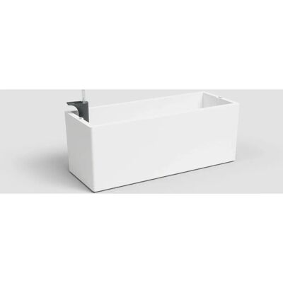 Artevasi Rimini Pflanzkasten - UV-geschütztes Polypropylen, 20x51x20cm, 17L, Weiß - Pflanzkasten Artevasi Rimini Pflanzkasten - UV-geschütztes Polypropylen, 20x51x20cm, 17L, Weiß - Pflanzkasten