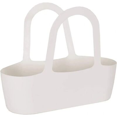 Witte ovale polypropyleen plantenpot - 43x34x16cm Witte ovale polypropyleen plantenpot - 43x34x16cm