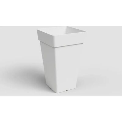 Vaso Quadrato Alto Bianco Artevasi - 65cm - 2 pz Vaso Quadrato Alto Bianco Artevasi - 65cm - 2 pz
