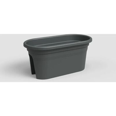 Vaschetta per piante Venezia per balcone - 30 x 60 x 27 cm - Antracite - Artevasi Vaschetta per piante Venezia per balcone - 30 x 60 x 27 cm - Antracite - Artevasi
