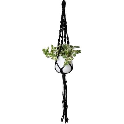 Merk Model Zwart - 100cm Makramee Spiralknoop ophangkabel - Woondecoratie Merk Model Zwart - 100cm Makramee Spiralknoop ophangkabel - Woondecoratie