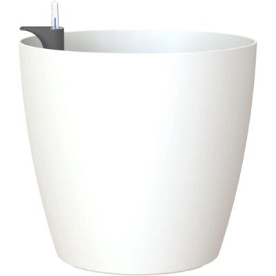 Pot de plante blanc ARTEVASI San Remo 30cm avec réserve d'eau et roulettes - Publicité Pot de plante blanc ARTEVASI San Remo 30cm avec réserve d'eau et roulettes - Publicité