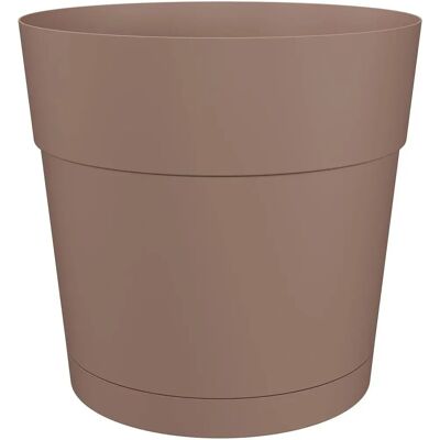 Pot de fleurs et plantes rond Taupe en plastique - Ø 30 cm - Publicité Pot de fleurs et plantes rond Taupe en plastique - Ø 30 cm - Publicité