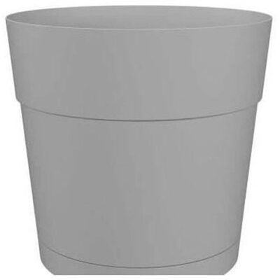 Pot de fleurs rond en plastique gris clair Artevasi - Ø 40 cm - Publicité Pot de fleurs rond en plastique gris clair Artevasi - Ø 40 cm - Publicité