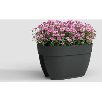 Pot de fleurs ARTEVASI CAPRI CAMPANA - Balcon - 40 cm - Anthracite - Publicité Pot de fleurs ARTEVASI CAPRI CAMPANA - Balcon - 40 cm - Anthracite - Publicité