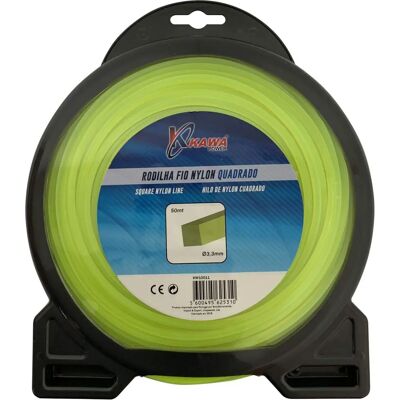 Nylonowa żyłka kwadratowa Kawapower 3,3mm x 50m - Narzędzia elektryczne Nylonowa żyłka kwadratowa Kawapower 3,3mm x 50m - Narzędzia elektryczne