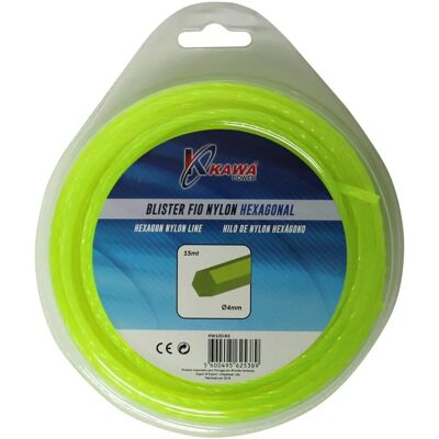 Filo di nylon Kawapower 4mm 15M Esagonale - Accessori per decespugliatori Filo di nylon Kawapower 4mm 15M Esagonale - Accessori per decespugliatori