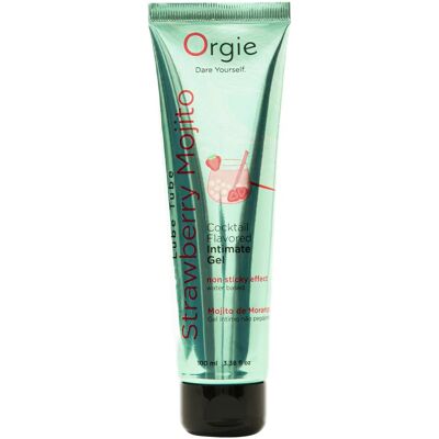 Orgie - Lube Tube Cocktail Fraise Mojito - Lubricant - Publicité Orgie - Lube Tube Cocktail Fraise Mojito - Lubricant - Publicité
