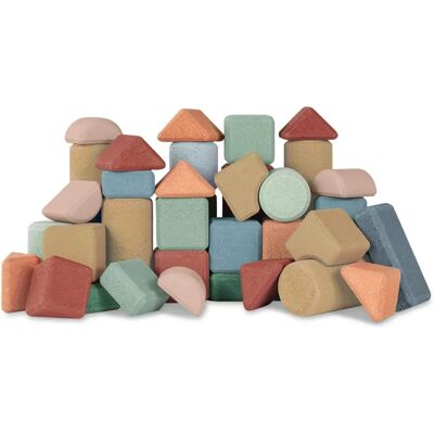 KORKO Bausteine - 40 Stück - Umweltfreundliches Baukastenspielzeug KORKO Bausteine - 40 Stück - Umweltfreundliches Baukastenspielzeug
