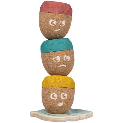 Korko Stapelbare Emotionen Lehrspielzeug - Entwickelt emotionale Intelligenz Korko Stapelbare Emotionen Lehrspielzeug - Entwickelt emotionale Intelligenz
