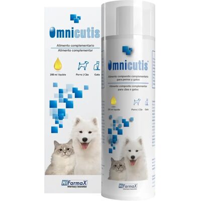 Hifarmax Omnicutis Líquido 200ml - Apoio à pele para cães e gatos Hifarmax Omnicutis Líquido 200ml - Apoio à pele para cães e gatos