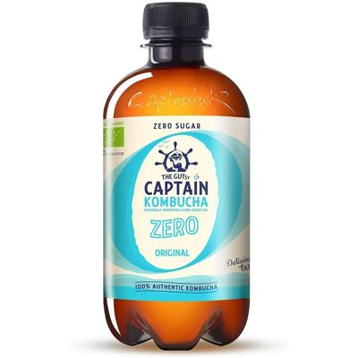 Captain Kombucha Zero Orgánico 400ml - Bebida Fermentada Captain Kombucha Zero Orgánico 400ml - Bebida Fermentada