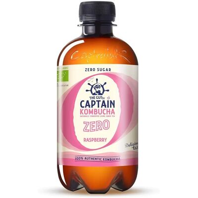 Captain Kombucha Frambuesa Orgánico 400ml - Té Verde Fermentado Captain Kombucha Frambuesa Orgánico 400ml - Té Verde Fermentado