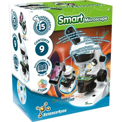 Microscope Intelligent Science4You - 8+ Ans - Kit Éducatif Microscope Intelligent Science4You - 8+ Ans - Kit Éducatif