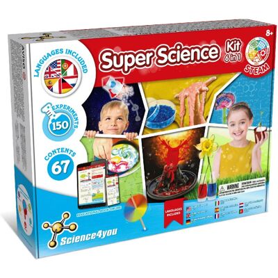 Science4You Super Wissenschaftskit für Kinder +8 - 150 Experimente Science4You Super Wissenschaftskit für Kinder +8 - 150 Experimente