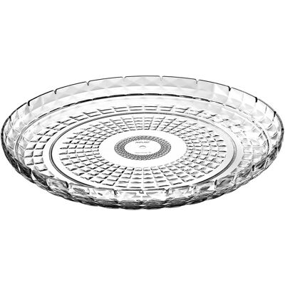 BigBuy Transparent Serveringsfat - 35,5 cm - Serveringsfat BigBuy Transparent Serveringsfat - 35,5 cm - Serveringsfat