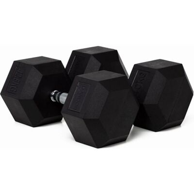 Haltere Hexagonal BOOMFIT - 42,5kg, Preto, Par Haltere Hexagonal BOOMFIT - 42,5kg, Preto, Par