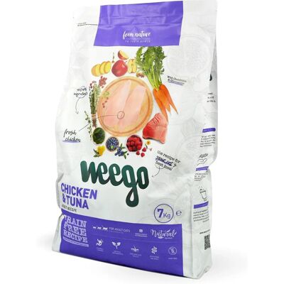Ração para Gatos Weego Frango e Atum Sem Grãos - 7 KG Ração para Gatos Weego Frango e Atum Sem Grãos - 7 KG