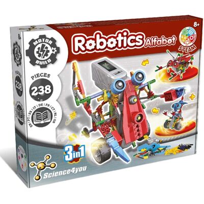 Kit de Ciencia SCIENCE4YOU Robotics Alfabot 3 en 1 Kit de Ciencia SCIENCE4YOU Robotics Alfabot 3 en 1