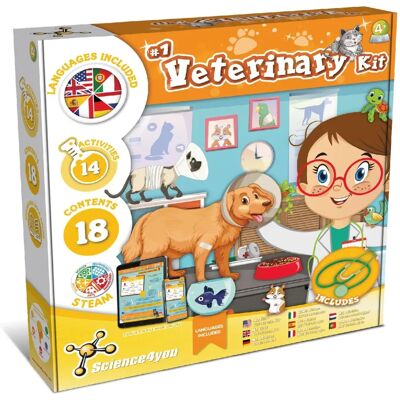 Science4you - Kit Veterinario per Bambini 4+ - 16 Esperimenti Science4you - Kit Veterinario per Bambini 4+ - 16 Esperimenti