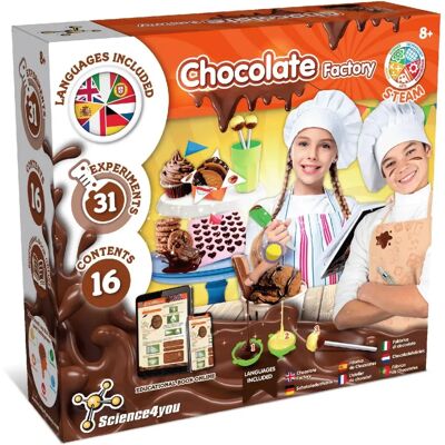 Science4You Oktató Csokoládégyár szett - 31 Kísérlet 8+ gyermekeknek Science4You Oktató Csokoládégyár szett - 31 Kísérlet 8+ gyermekeknek