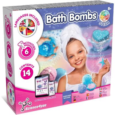 SCIENCE4YOU Bath Bombs - Educational Kids’ Bath Fizz Kit SCIENCE4YOU Bath Bombs - Educational Kids’ Bath Fizz Kit