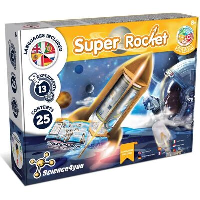 Science4you Rocket Launch Kit - 13 Experiments for Kids Science4you Rocket Launch Kit - 13 Experiments for Kids