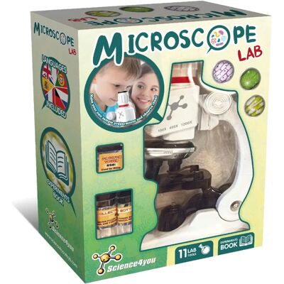 Science4you Mikroskop mit 3x Zoom - STEM Lernspielzeug für Kinder ab 6+ Science4you Mikroskop mit 3x Zoom - STEM Lernspielzeug für Kinder ab 6+