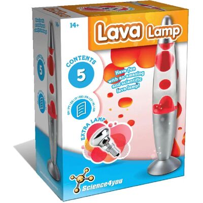 Lampe à Lava Science4you - Rouge pour Enfants - Veilleuse & Ampoule Supplémentaire - Jouet Scientifique - Publicité Lampe à Lava Science4you - Rouge pour Enfants - Veilleuse & Ampoule Supplémentaire - Jouet Scientifique - Publicité