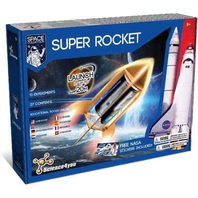 SCIENCE4YOU Super Razzo NASA - Kit e Esperimenti SCIENCE4YOU Super Razzo NASA - Kit e Esperimenti