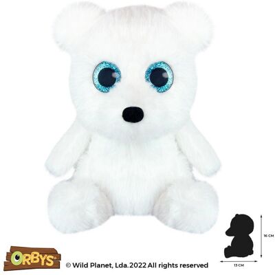 Wild Planet K8723 Brinquedo de pelúcia - Urso polar com olhos grandes Wild Planet K8723 Brinquedo de pelúcia - Urso polar com olhos grandes